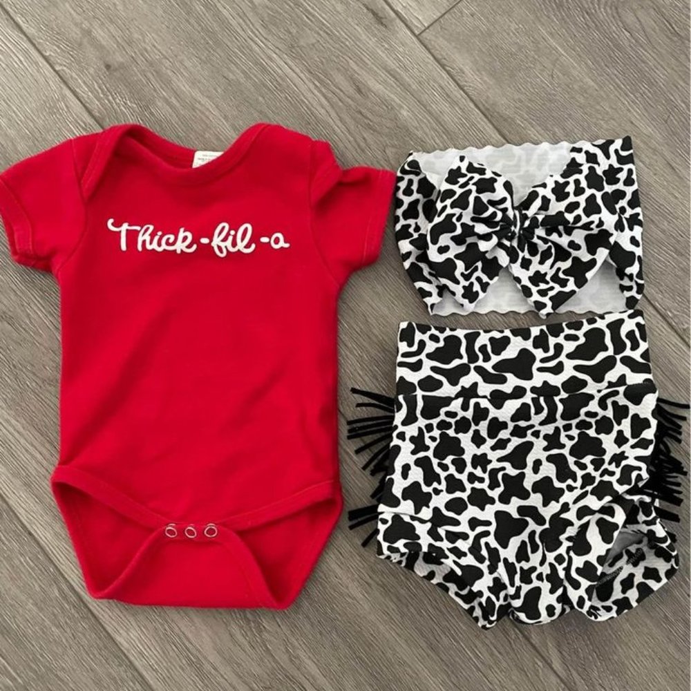 Baby Girl 6-12 Month Thick-Fil-A Outfit